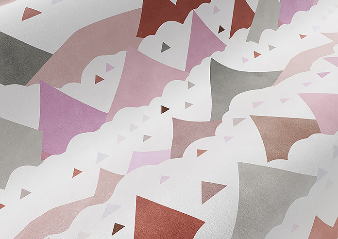 Cloudy Peaks, Petal - Roman Blind - Image 4